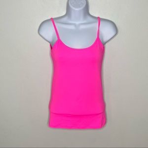 Zara | Tops | Zara Hot Pink Spaghetti Strap Tank Top Small | Poshmark
